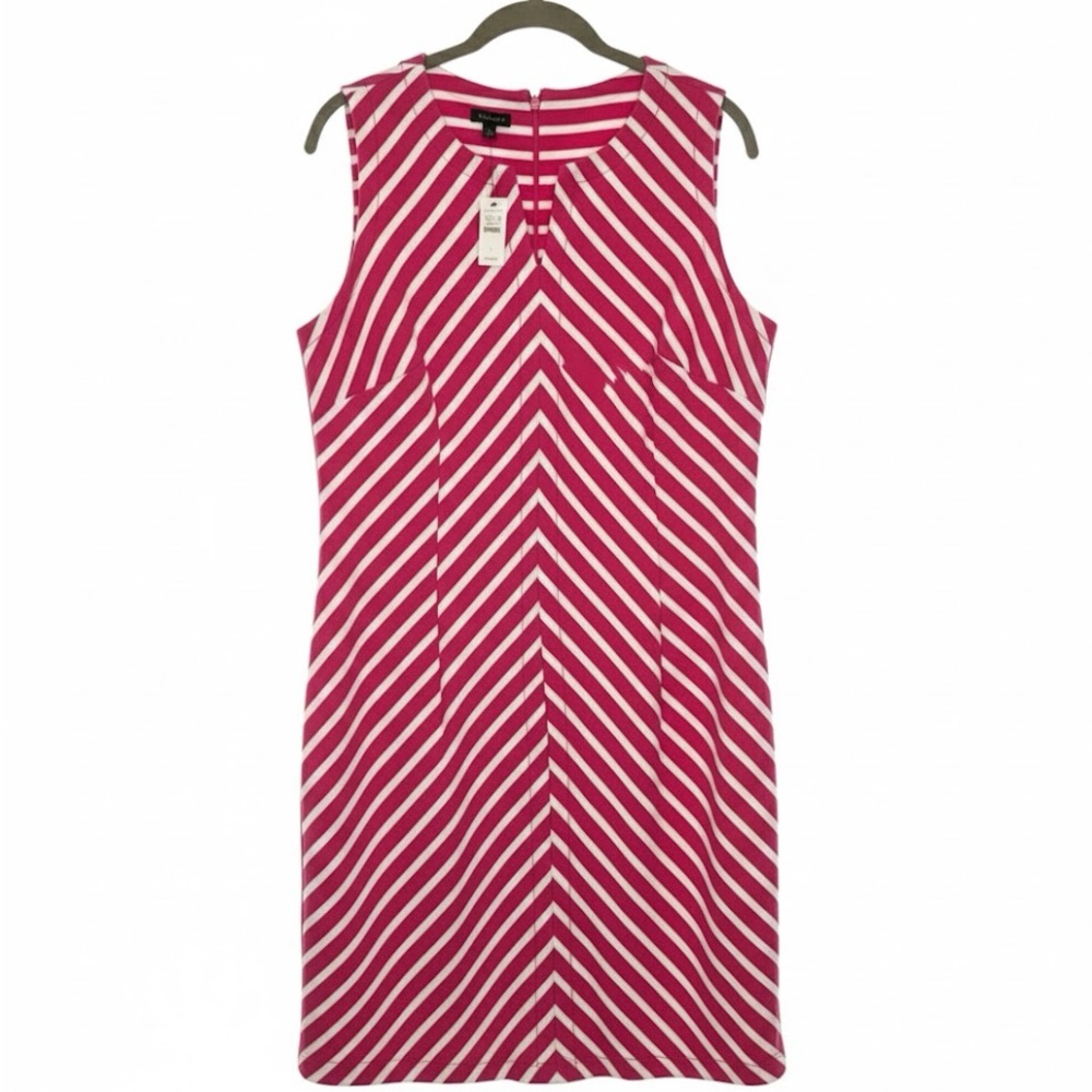 Talbots Pink and White Striped Dress - Picture 2 of 10